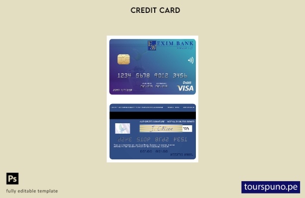 lista para imprimir plantilla de tarjeta de débito visa Djibouti Exim Bank